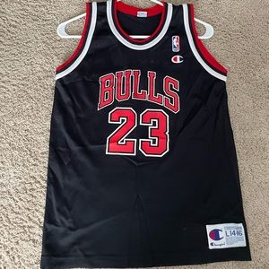 Champion Bulls 23 Jordan Jersey
